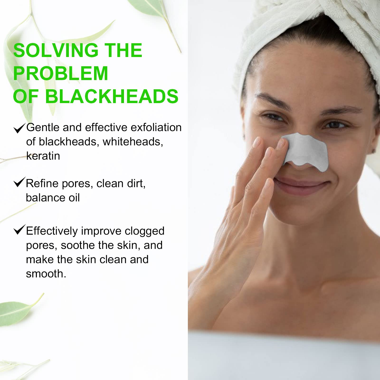 JWBVCTCR deep cleansing nose strip suitable for all skin types.