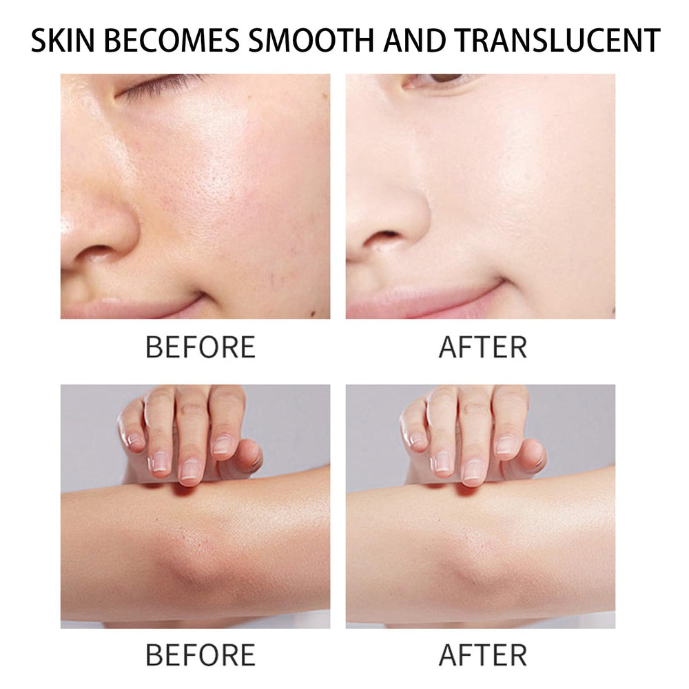 JXSVR Turmeric Spray application on dry skin with gentle massage.
