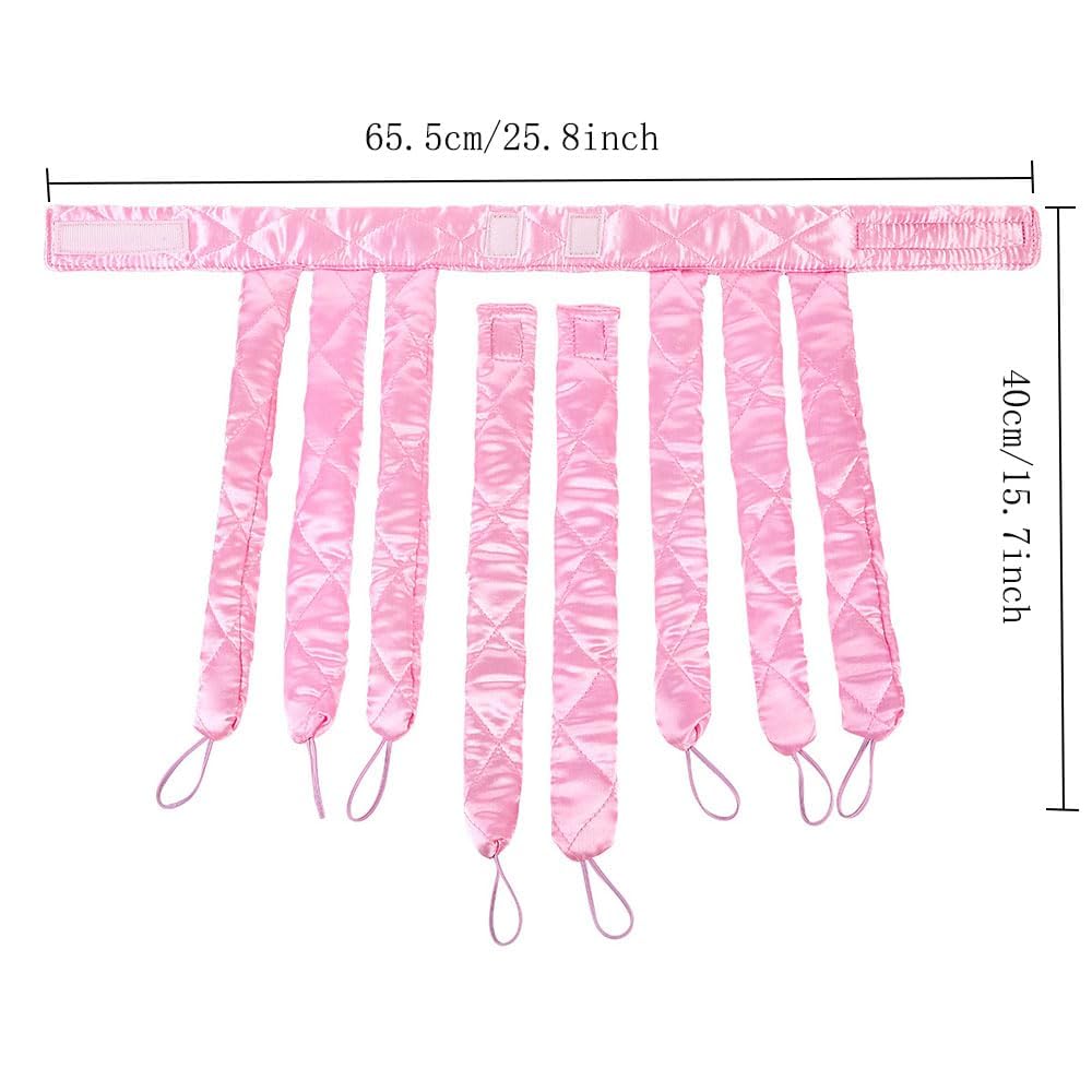 JYHi pink heatless hair curler no-electricity design helps maintain moisture overnight.
