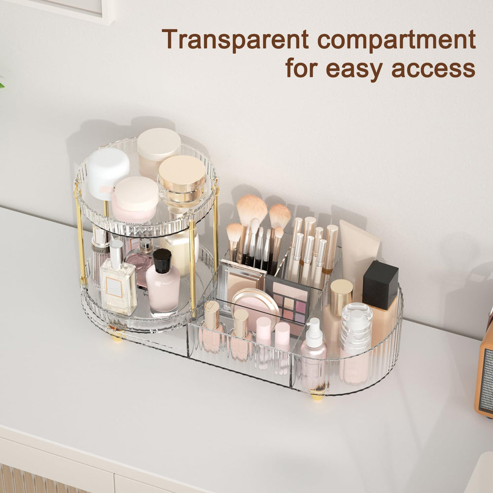 Jywantful clear vanity organizer for quick item visibility and access.