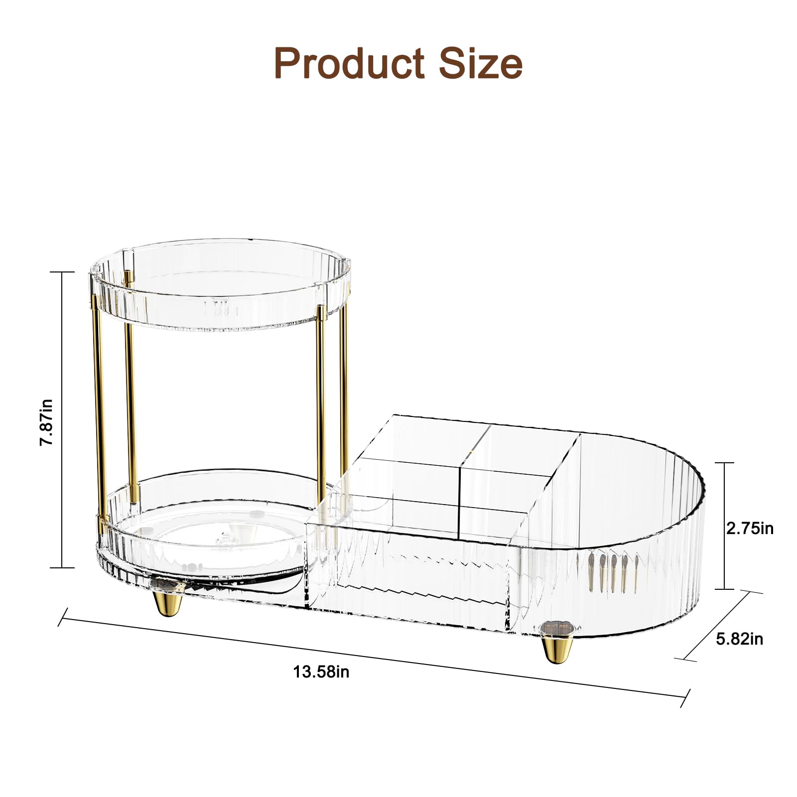 Jywantful gift-ready vanity organizer suitable for homes and offices.