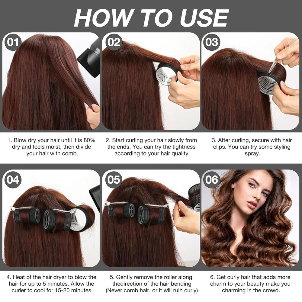 JZko 25mm small rollers craft tight natural curls and lift