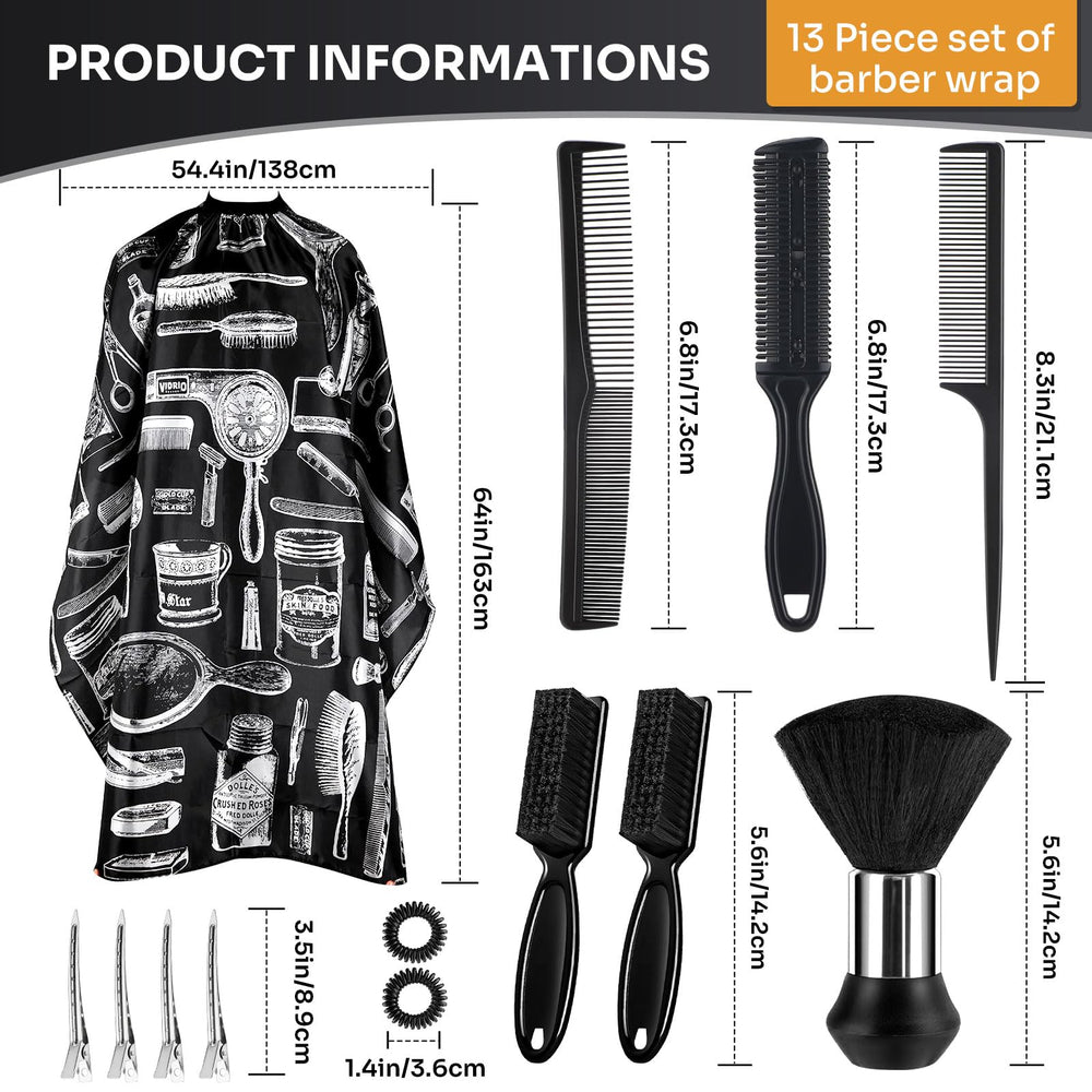 JZko neck duster brush with soft nylon bristles for post-cut cleanup