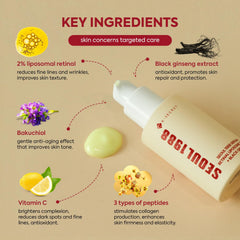 K-SECRET SEOUL 1988 Serum: envase frontal libre de fragancia para cuidado diario.