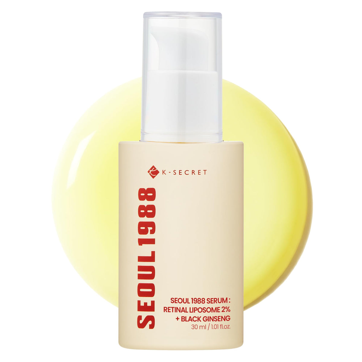 K-SECRET SEOUL 1988 Sérum Retinal Liposoma: frasco que favorece absorción rápida.