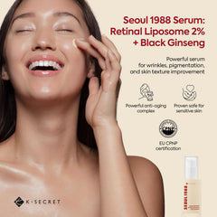 K-SECRET SEOUL 1988 Serum: textura suave para aplicar en la piel.