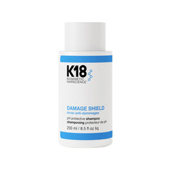 K18 Damage Shield bottle front with color-safe cleansing claim.