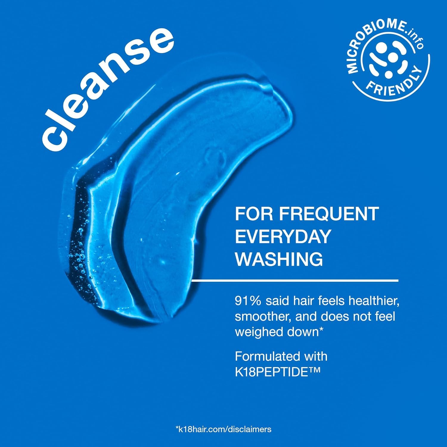K18 Damage Shield ingredients close-up hints at a light, detangling-friendly formula