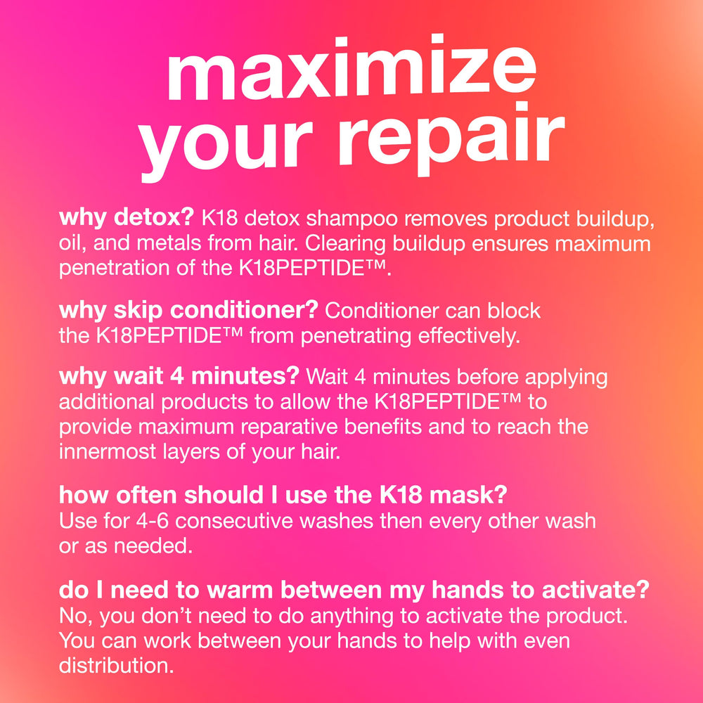 K18 four-minute renewal visual suggesting fast results.