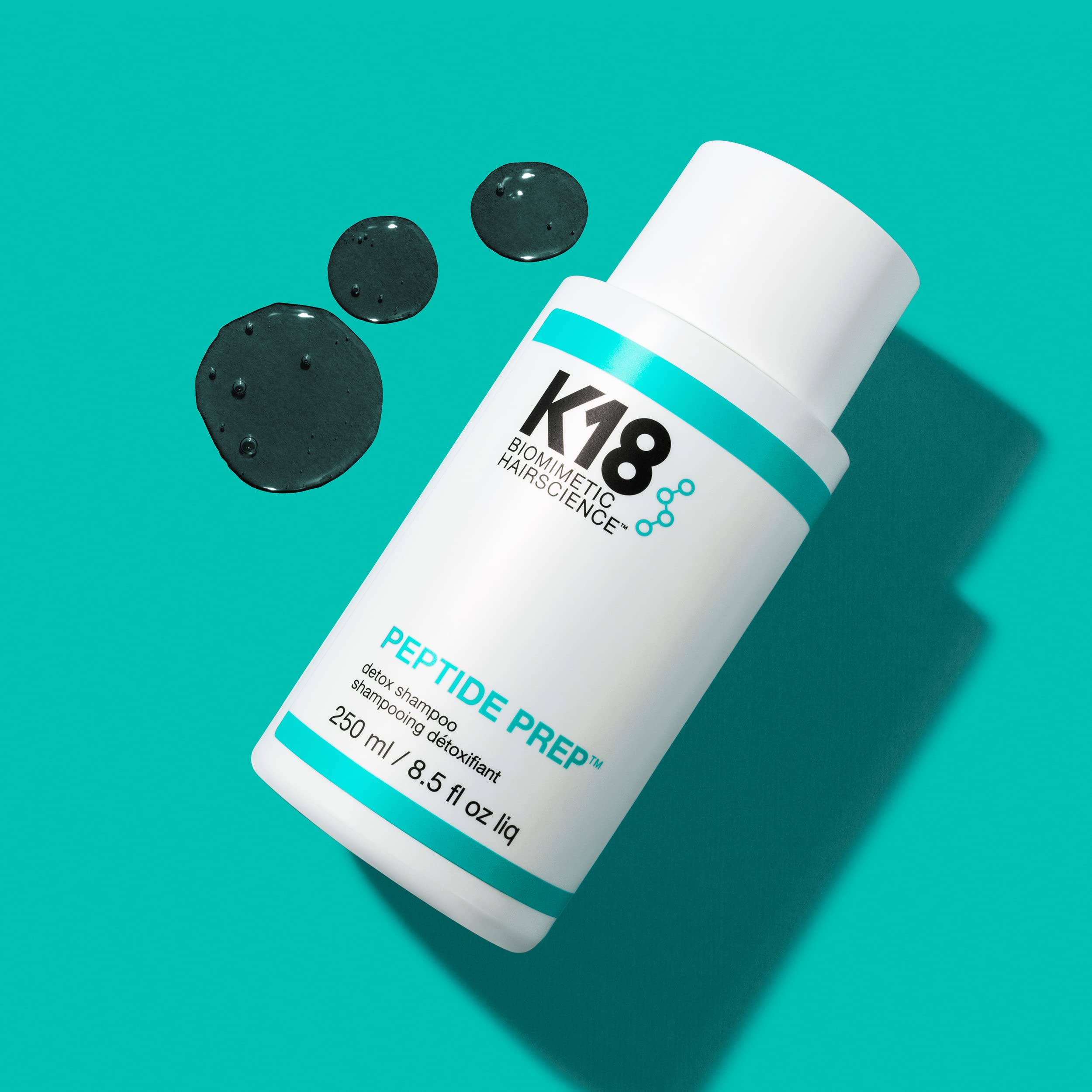 K18 Peptide Prep Detox Shampoo scalp cleansing action unclogs follicles