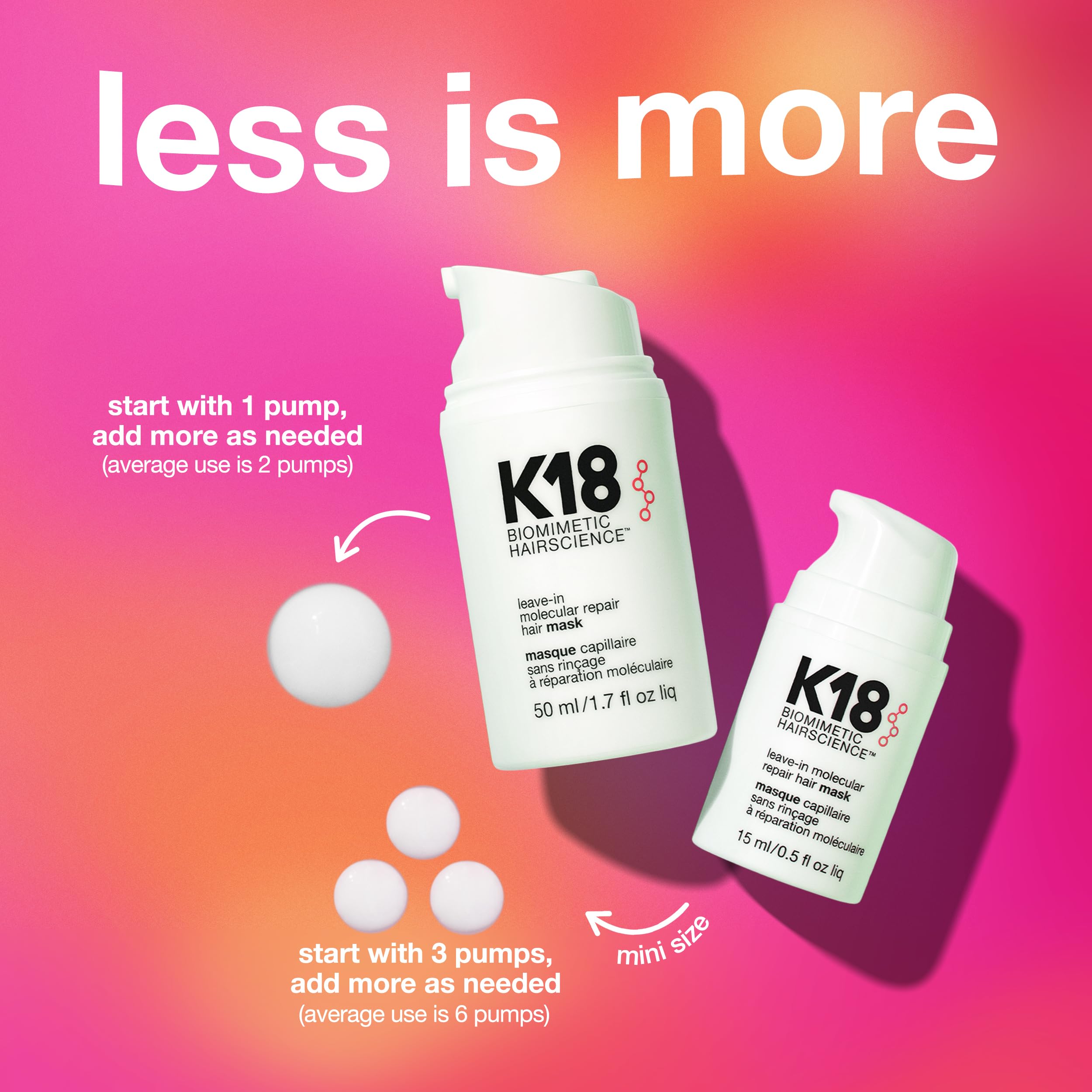 K18 soft, smooth hair feel after use.