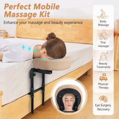 KAAMOS crescent face pillow with memory foam offers gentle, lasting comfort for face-down support.