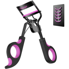 Kaasage eyelash curler with pads product shot for quick, natural-looking curl.