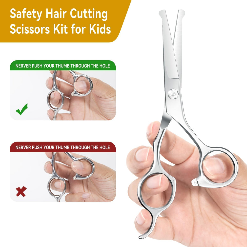 Kacacaca Japanese stainless steel blades ensure clean cuts.