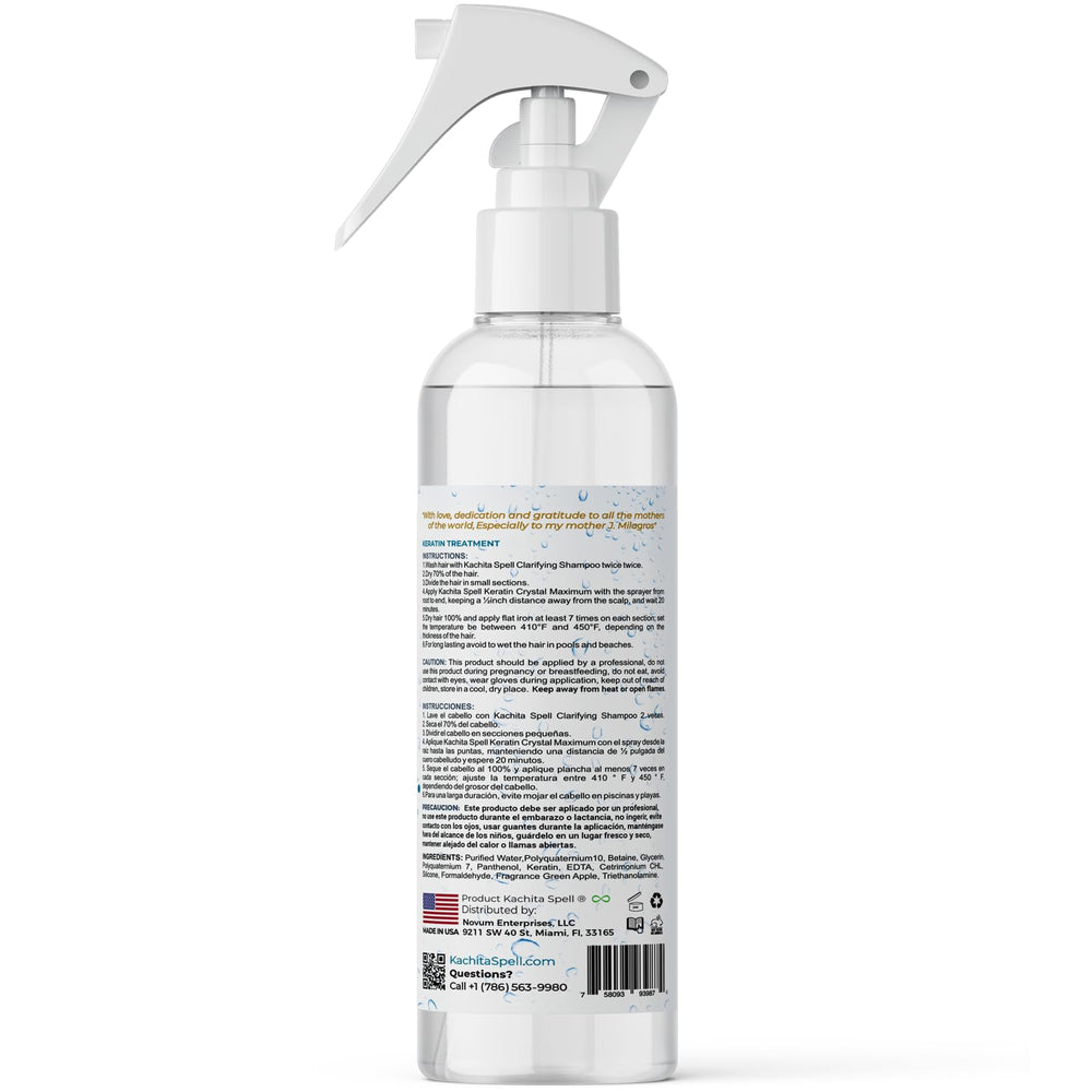 Kachita Spell Keratin Crystal helps control frizz for sleek styles