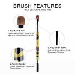 KADS Kolinsky brush close-up shows soft bristles for precise detailing