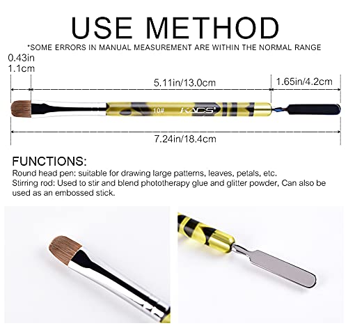 KADS dual-side tool with brush tip for lines and rod for mixing