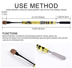 KADS dual-side tool with brush tip for lines and rod for mixing