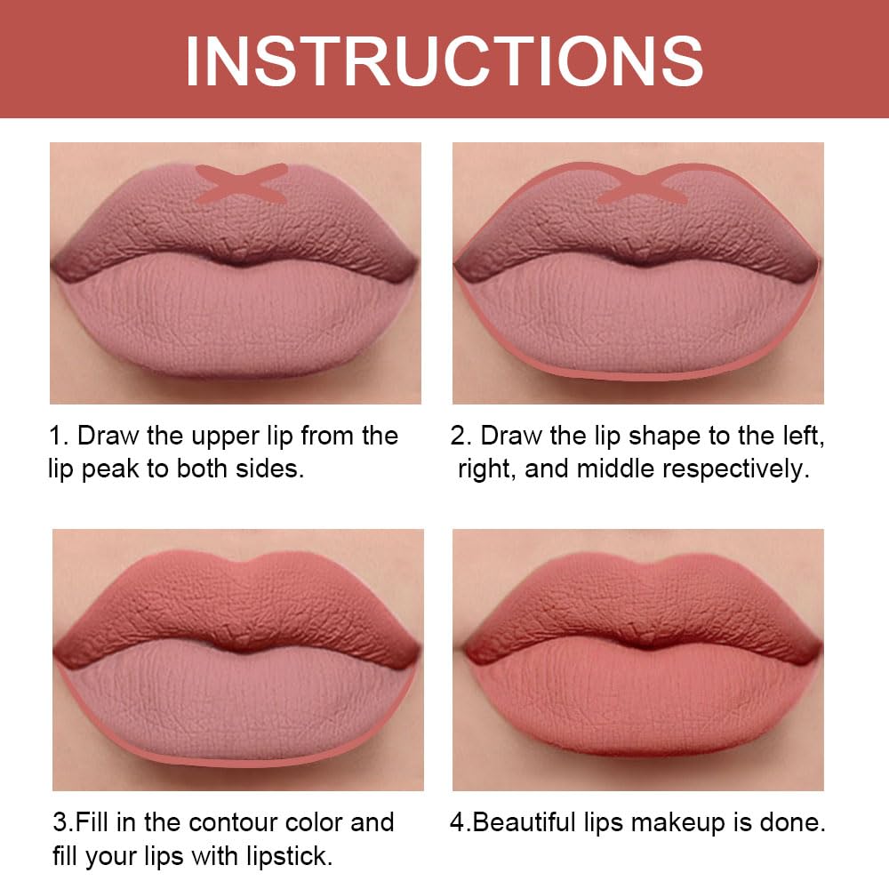 Kaely 30-color lip liner collection offers versatile options for any occasion.