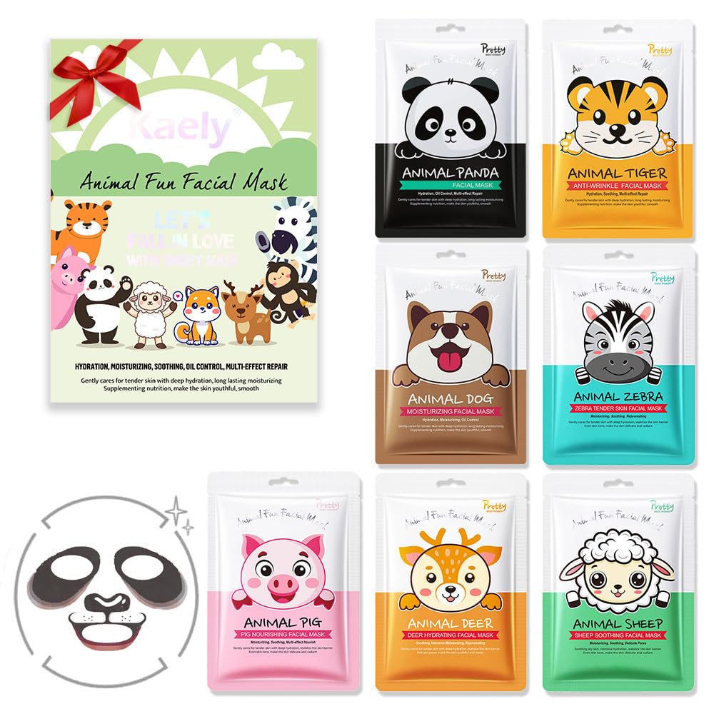 Kaely cat character mask for kids, playful hydration and gentle skincare.