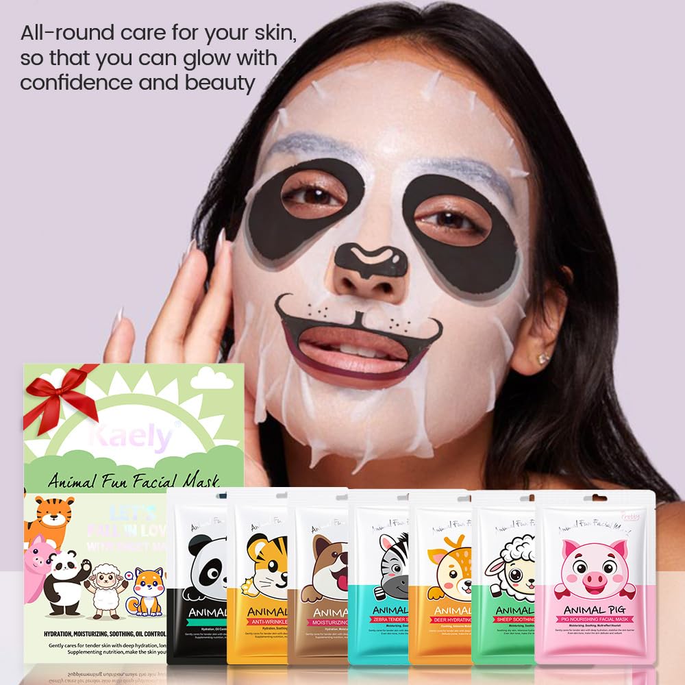 Kaely dog character mask for kids, soothing moisture during fun skincare routines.