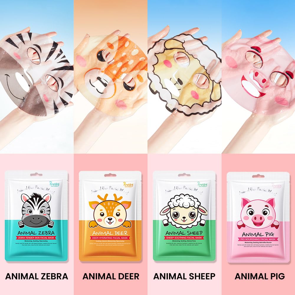 Kaely panda character mask for kids, gentle hydration in a cute design.