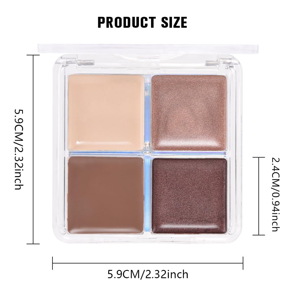 Kaely Cream Eyeshadow Quad compact design supports quick touch-ups on the go.