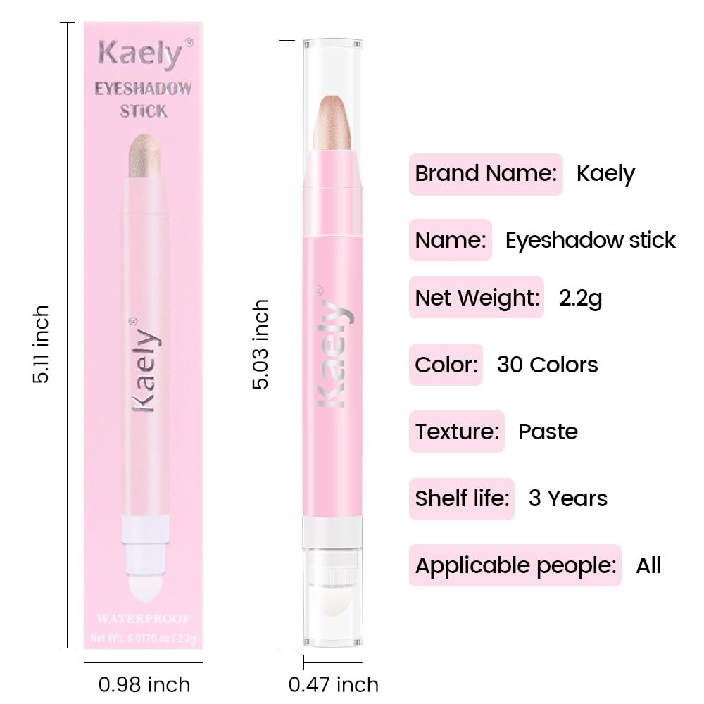 Empaque elegante de Kaely, ideal como regalo para amantes del maquillaje.