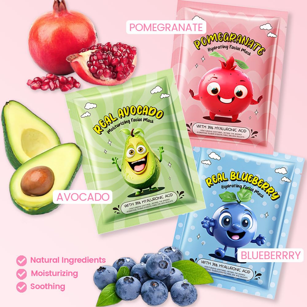 Kaely banana facial mask sheet nourishes and soothes dry patches