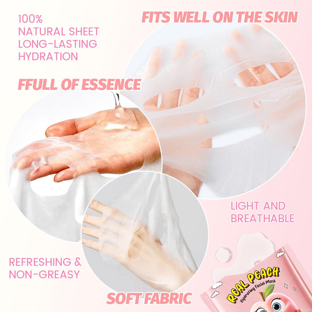 Kaely orange facial mask sheet with vitamin C brightens and nourishes skin