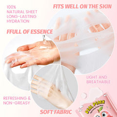 Kaely orange facial mask sheet with vitamin C brightens and nourishes skin