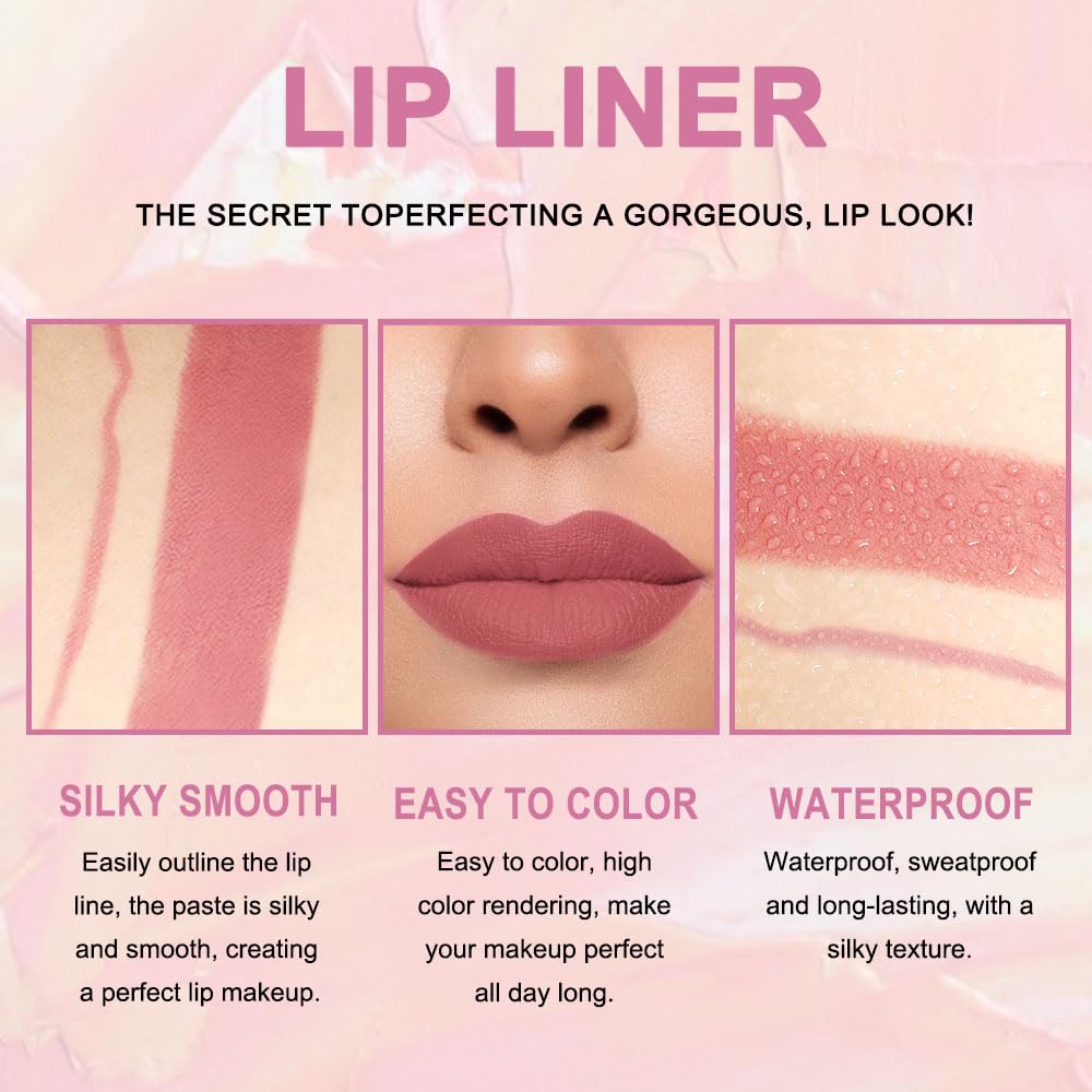 Kaely matte velvet finish lip swatches demonstrate long-lasting, waterproof color with a refined look.