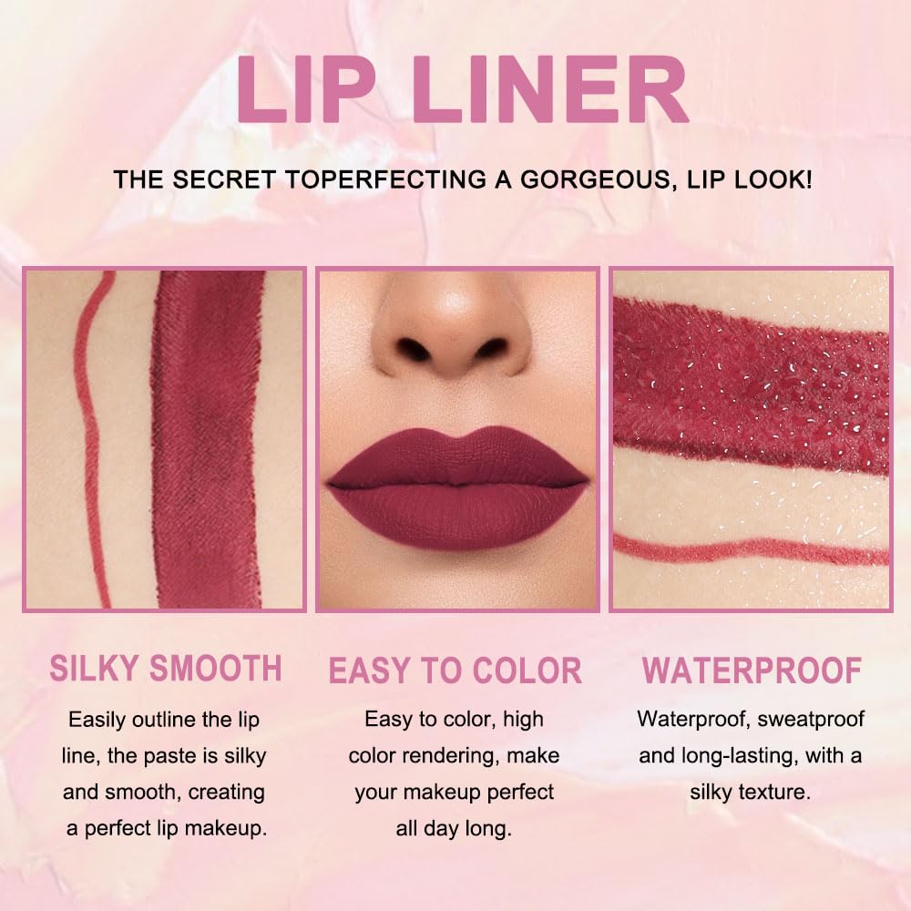 Kaely matte velvet waterproof formula for smudge-proof all-day wear.