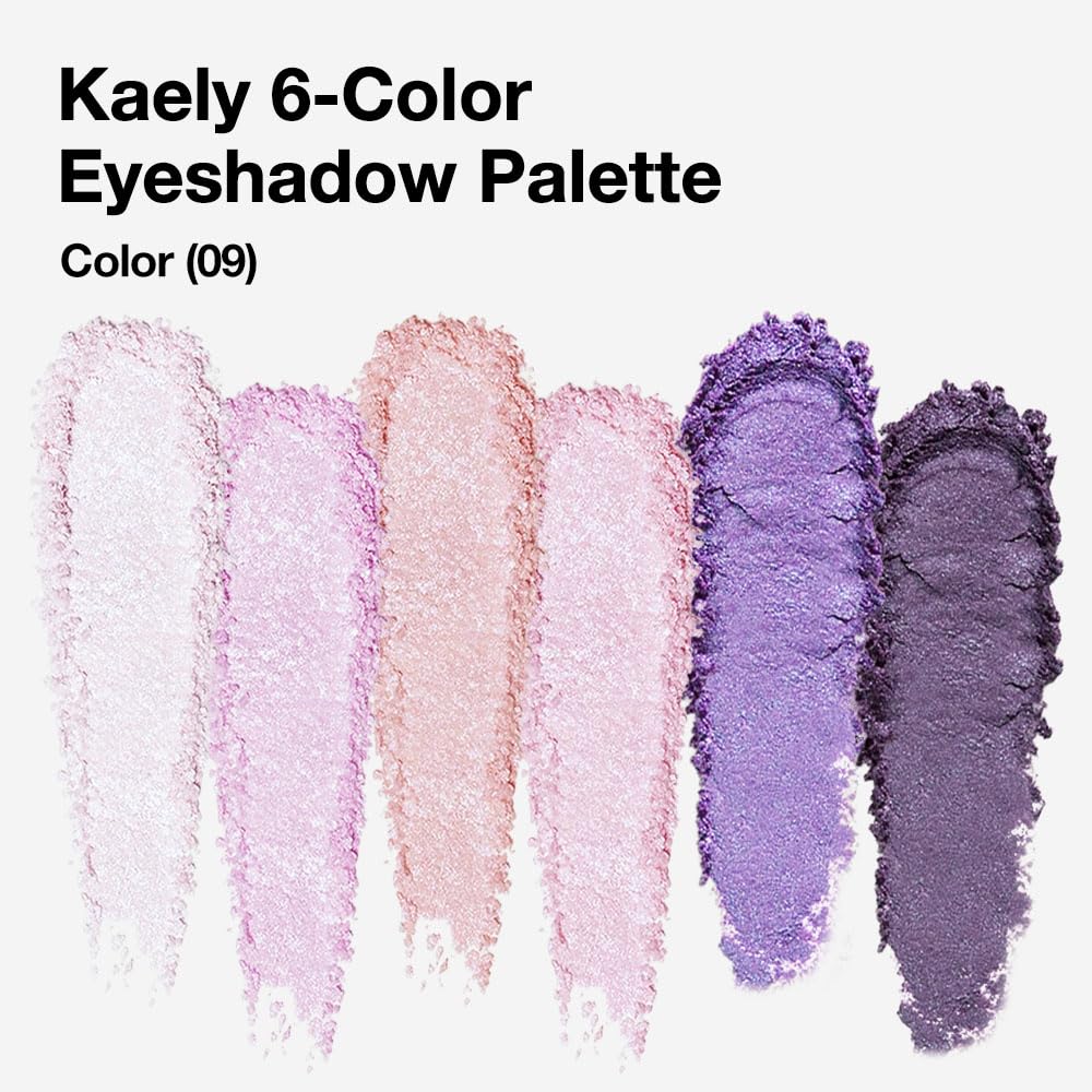 Kaely sombra mini con acabado mate y brillo lavanda para transiciones suaves