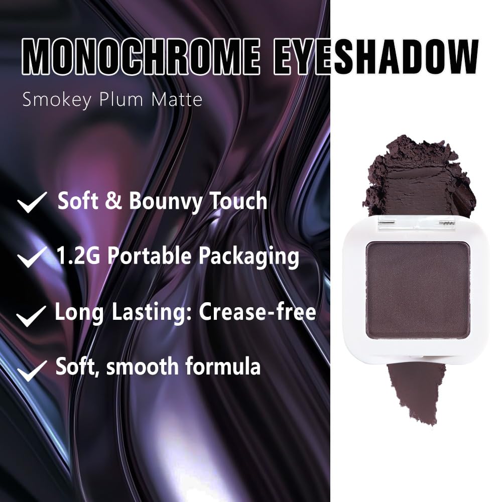 Kaely Smokey Plum pigment swatch on skin demonstrates rich color payoff.