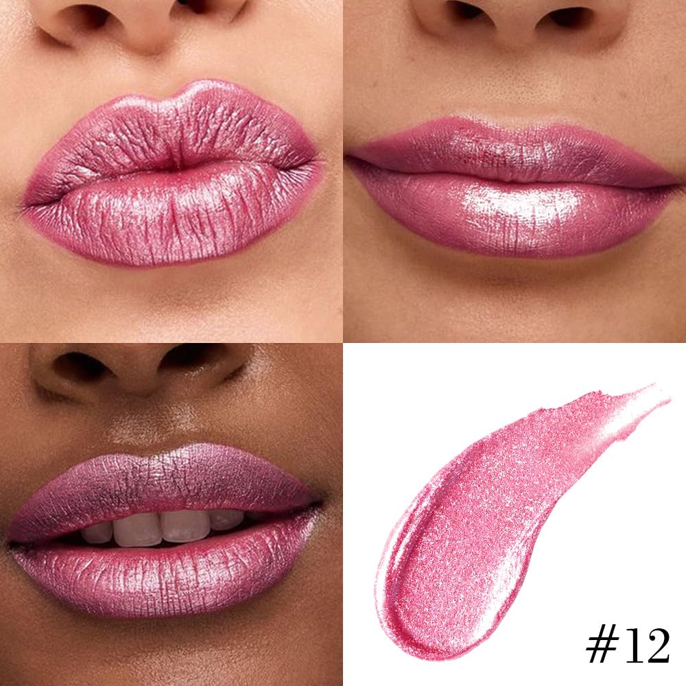 Kaely tonos metálicos para labios rosados ideales para estilos diarios o especiales