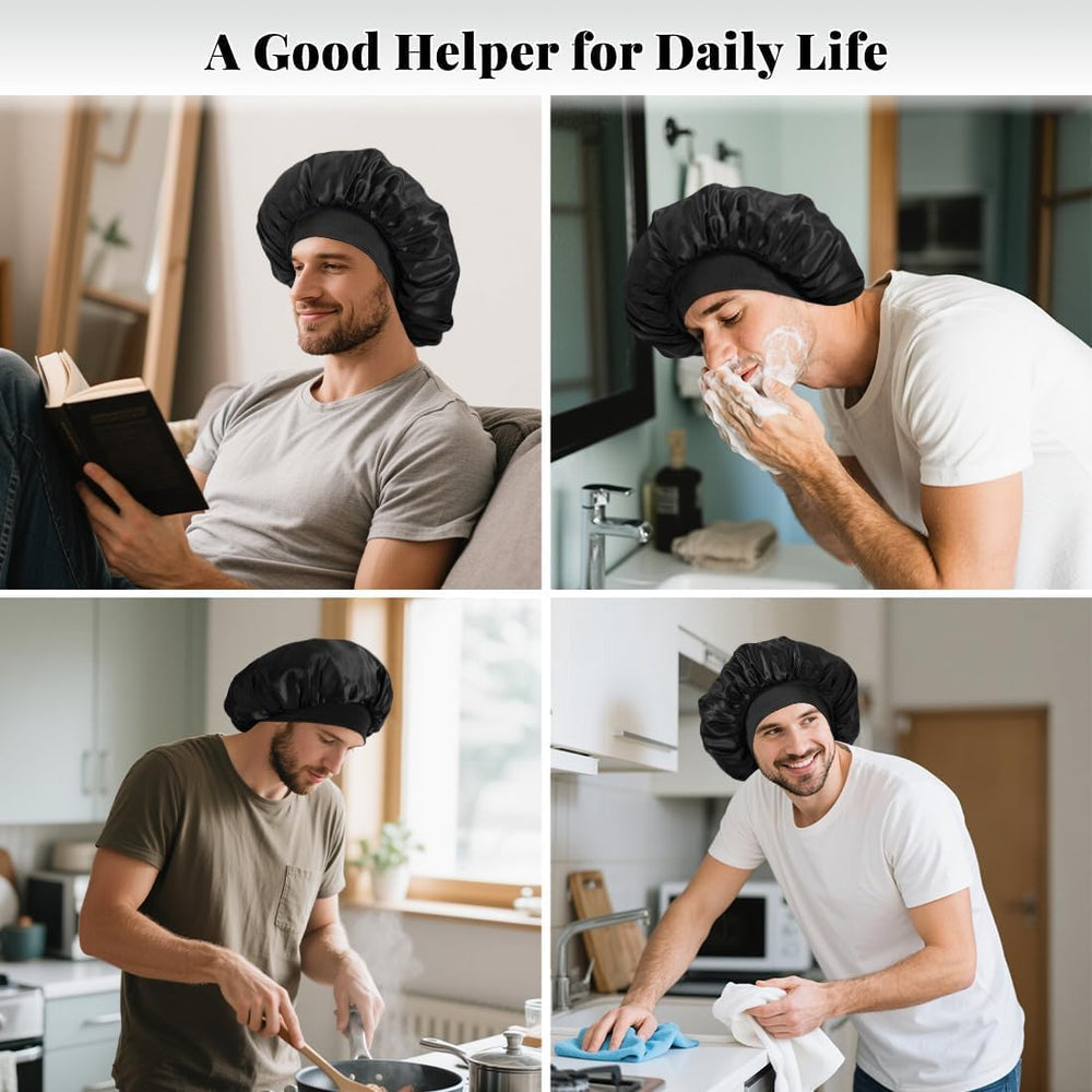 Gorro para hombres Kafteri de seda suave, ideal para cabello rizado