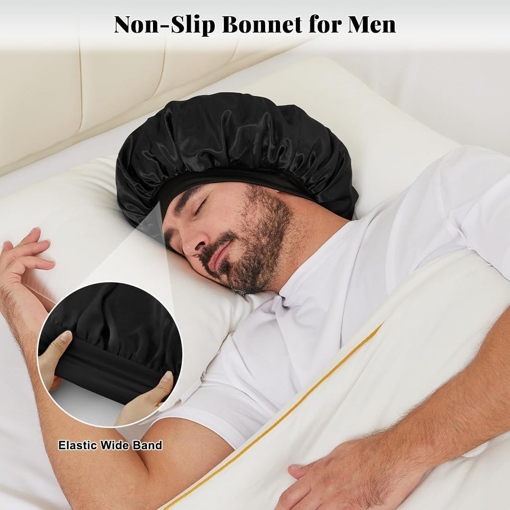 Gorro satinado Kafteri para dormir, ajuste cómodo sin cordones