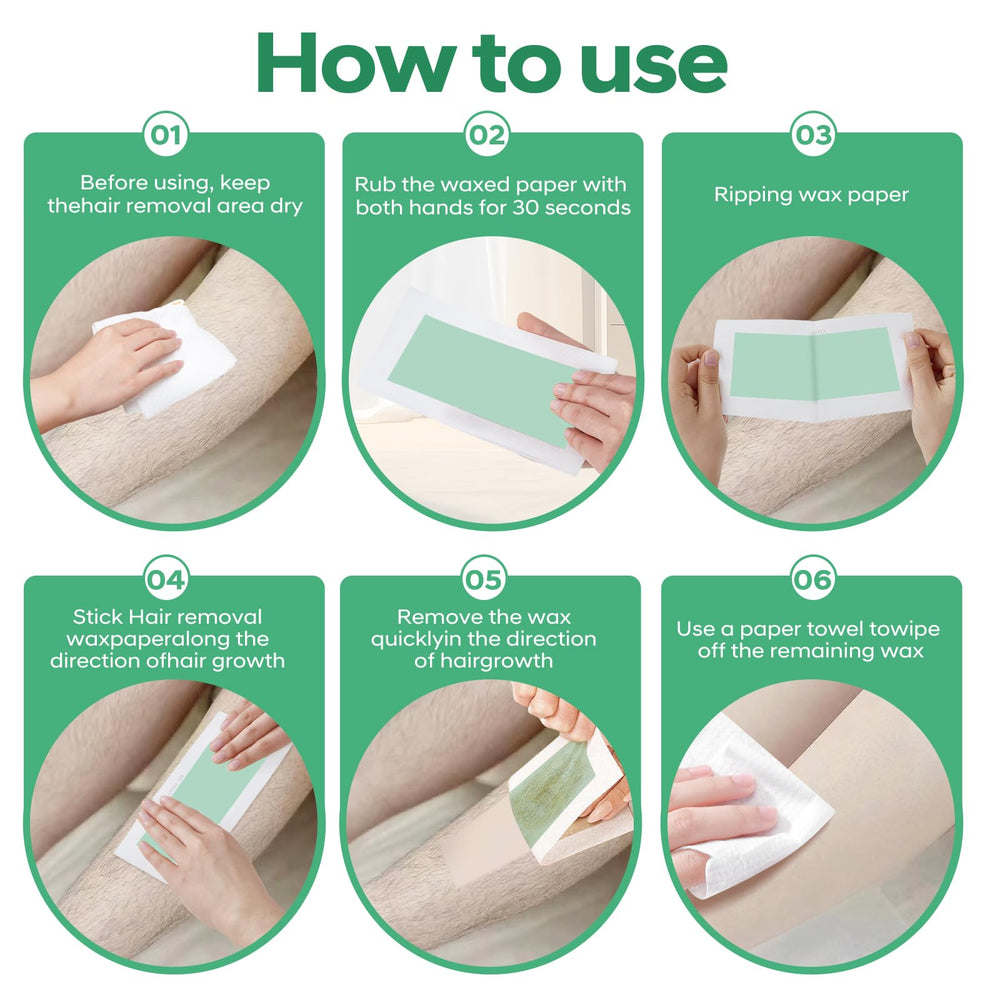 KAGZWXX waxing strips for bikini line and underarms with no heat