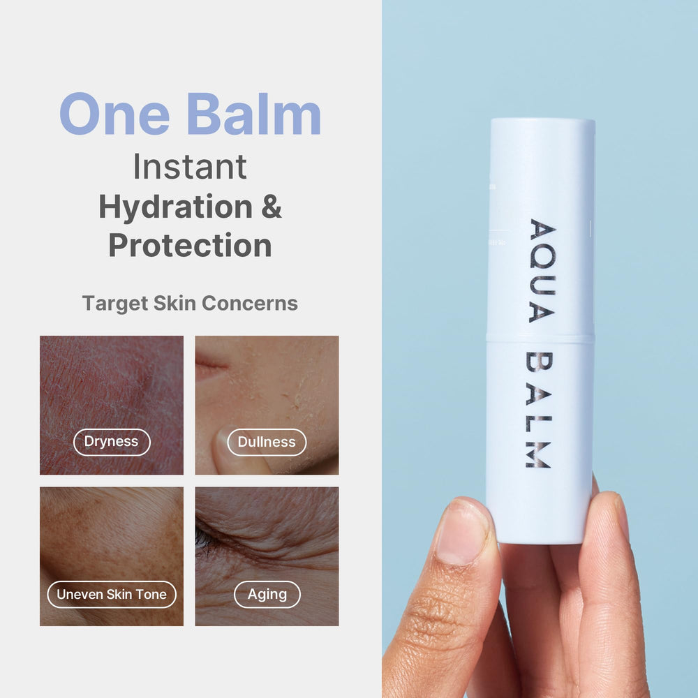 KAHI Aqua Balm Stick with collagen blend supports elasticity over time.