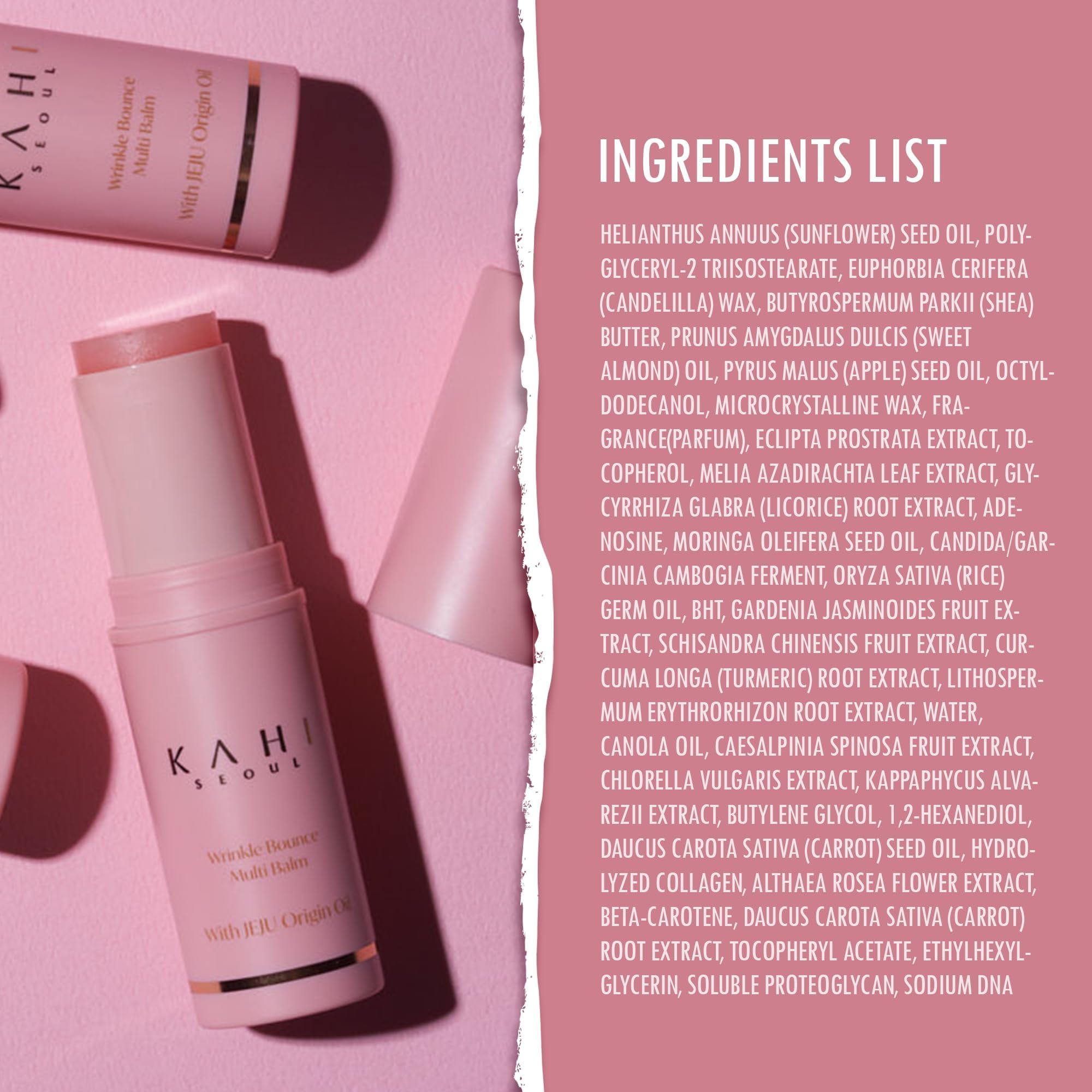 KAHI Balm Stick packaging is compact for travel and touch-ups.