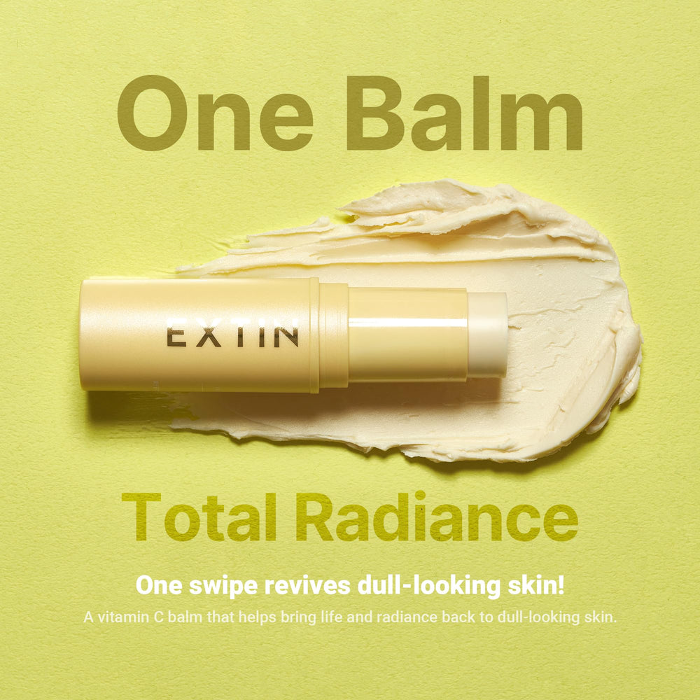 KAHI Extin C Balm Stick being applied on cheek for quick hydration.