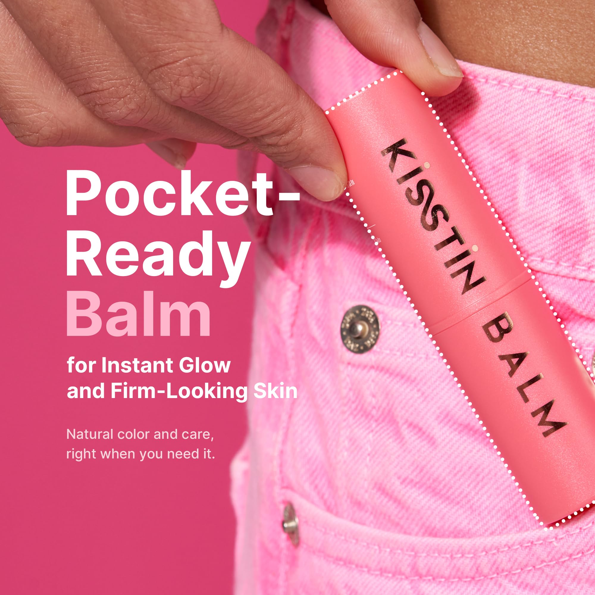 KAHI Kisstin Balm compact travel stick for easy touch-ups.