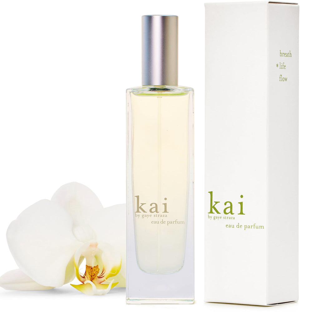 Kai eau de parfum on the wrist delivers a light, wearable scent.