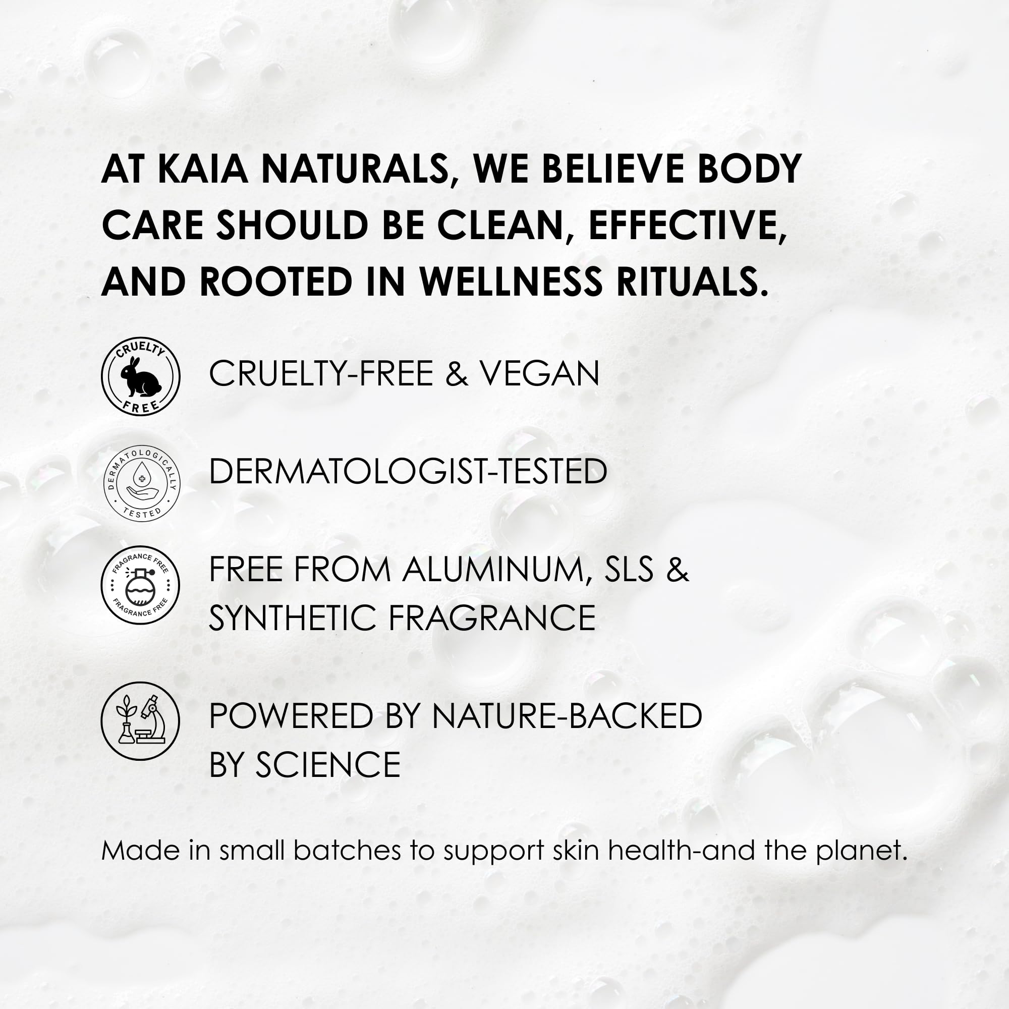 Kaia Naturals Takesumi Bright Bar fórmula limpia y natural para piel sensible