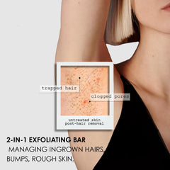 Kaia Naturals Takesumi Bright Bar en zonas sensibles para menor irritación
