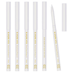 KAIQIKAIXI lapiz delineador blanco, conjunto de seis para uso profesional en ojos.