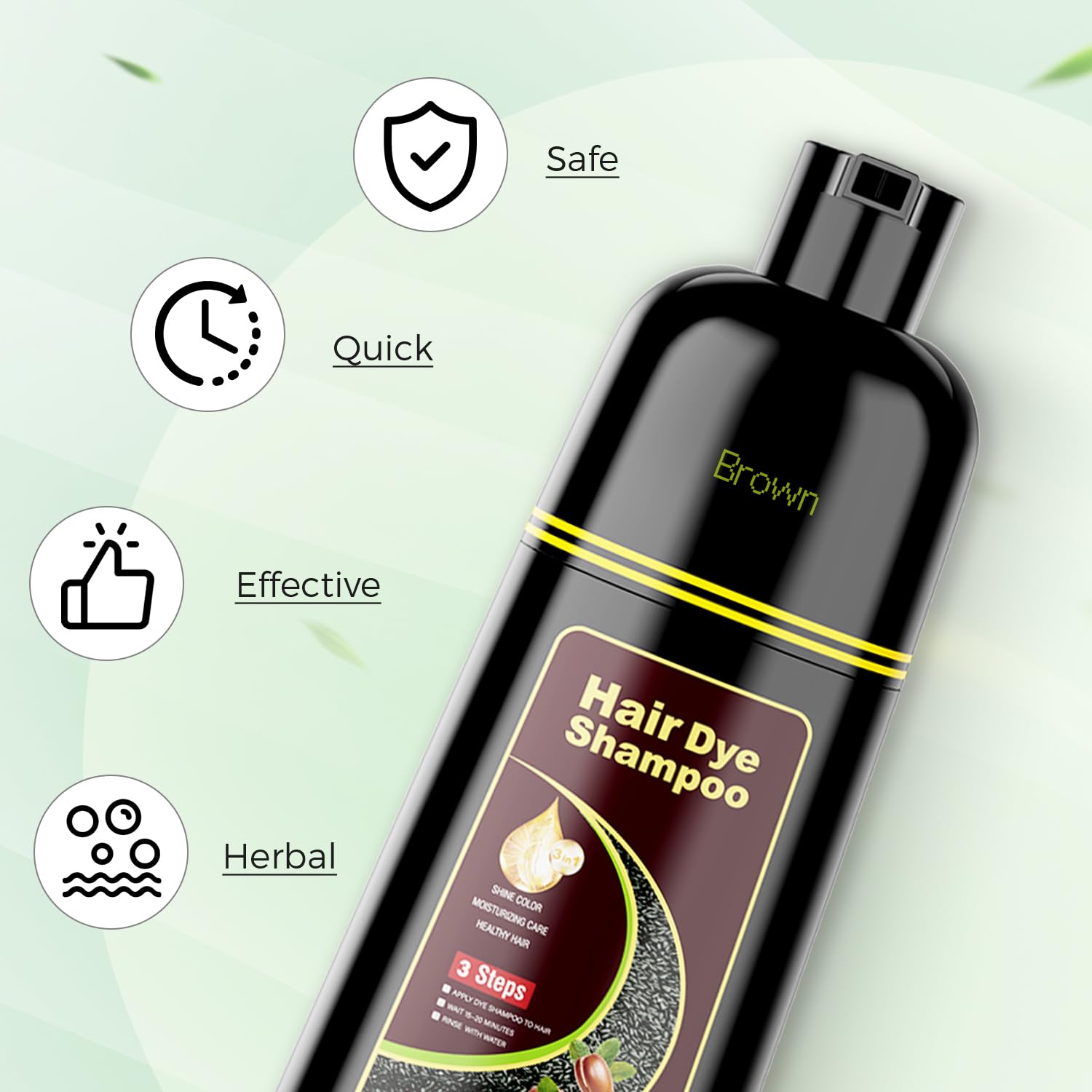 KAISASA 16.9 fl oz packaging showing product size and brown shade.