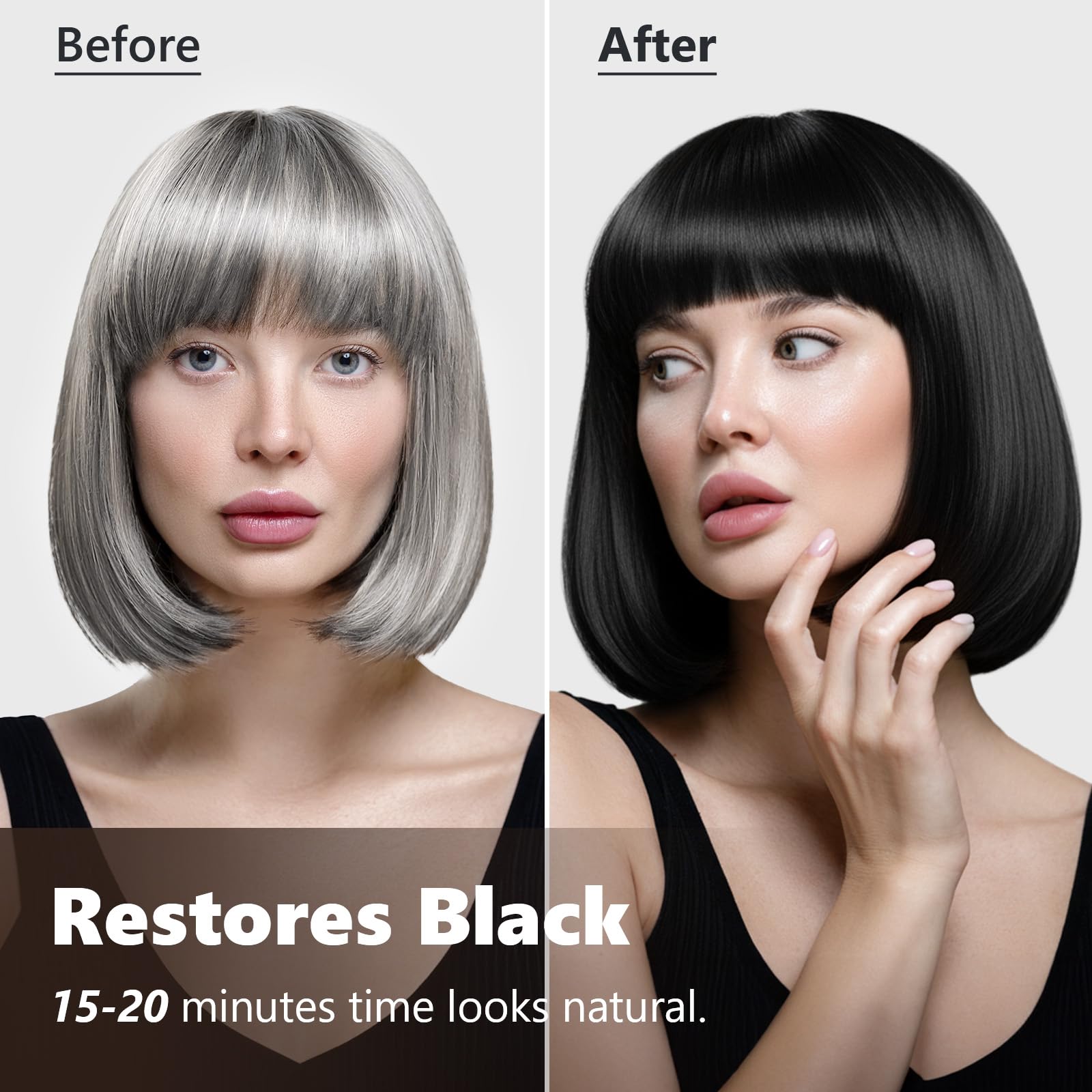 KAISASA aplicación directa en cabello seco para coloración rápida sin mezcla.
