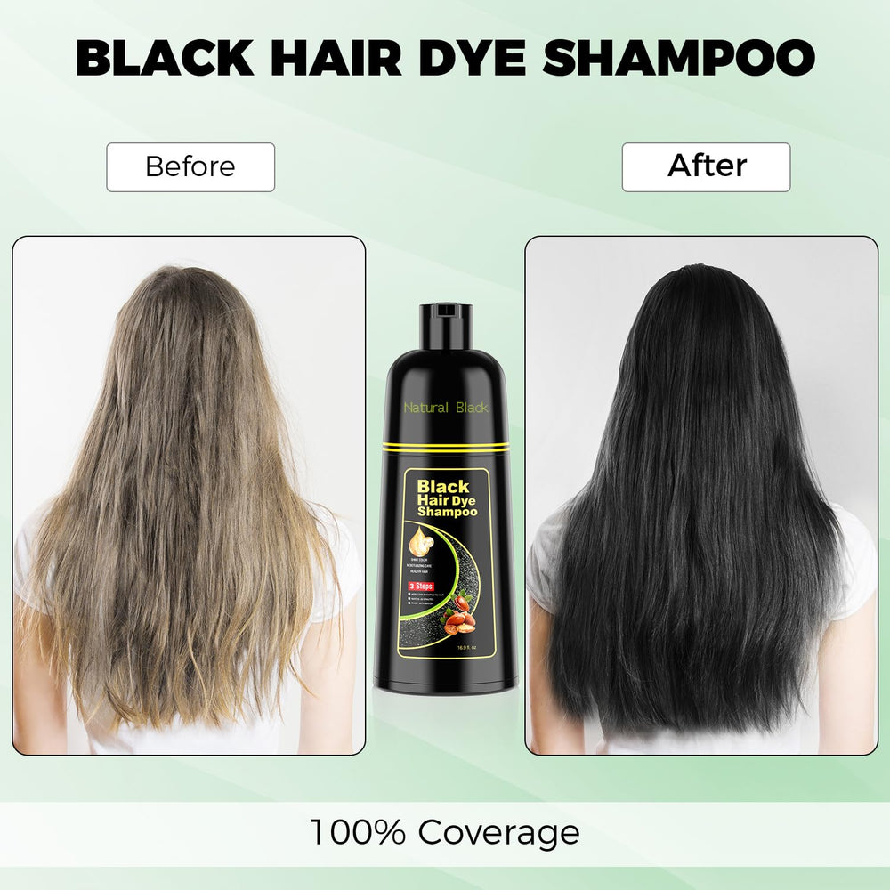 KAISASA cubre-canas negro: resultado uniforme en cabello gris